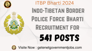 ITBP Recruitment 2024 for 541